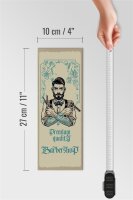 Holzschild Spruch Barbershop Premium quality 10x27cm