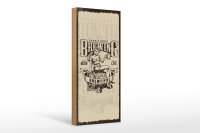 Holzschild Spruch Traditional Brewing live for Beer 10x27cm
