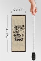 Holzschild Spruch Traditional Brewing live for Beer 10x27cm