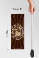 Holzschild Spruch Gentlemen`s Club Whiskey & Cigars 10x27cm