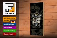 Holzschild Spruch Barbershop Friseur Salon Haare 10x27cm