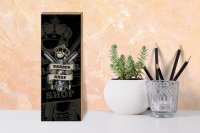 Holzschild Spruch Barbershop Friseur Salon Haare 10x27cm