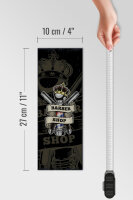 Holzschild Spruch Barbershop Friseur Salon Haare 10x27cm