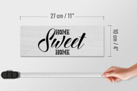 Holzschild Spruch Home Sweet Home 27x10cm