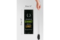 Holzschild Spruch Entweder du gewinnst oder lernst 10x27cm