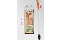 Holzschild Spruch Tiere Mittel gegen Stress 4 Pfoten 10x27cm