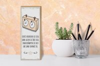 Holzschild Spruch Zuerst ignorieren dich du gewinnst 10x27cm