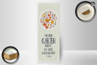 Holzschild Spruch Wer Garten besitzt hat alles 10x27cm