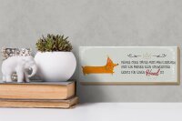 Holzschild Spruch kein Ersatz für einen Hund 27x10cm