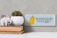 Holzschild Spruch kein Ersatz für eine Katze 27x10cm