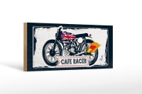 Holzschild Motorrad 27x10cm Motorcycle Cafe Racer...