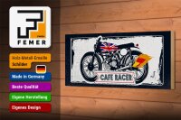 Holzschild Motorrad 27x10cm Motorcycle Cafe Racer Motorrad UK
