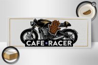 Holzschild Motorcycle Cafe Racer Motorrad 27x10cm