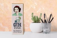 Holzschild Spruch lustig Gin Tonic Mummy´s Helper 10x27cm