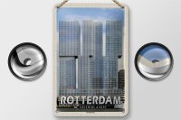 Blechschild Reise 12x18cm Rotterdam Niederlande De Rotterdam Schild