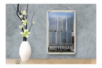 Blechschild Reise 12x18cm Rotterdam Niederlande De Rotterdam Schild