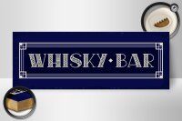 Holzschild 27x10cm Whisky Bar