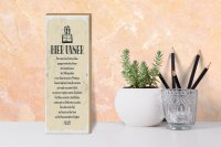 Holzschild 10x27cm Bier Unser Gebet