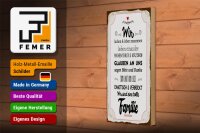 Holzschild Spruch 10x27cm Wir lachen und leben zusammen