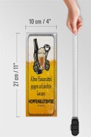 Holzschild 10x27cm Altes Hausmittel Hopfenblütentee