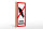 Holzschild Hinweis 10x27cm Angeln verboten