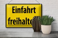 Blechschild Warnschild 30x20cm Einfahrt freihalten