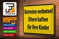 Blechschild Warnschild 30x20cm Betreten Verboten