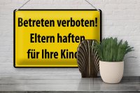 Blechschild Warnschild 30x20cm Betreten Verboten