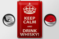 Blechschild Alkohol 20x30cm Keep Calm & Drink Whisky