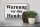 Blechschild Hinweis 30x20cm Warnung vor den Hunden (s/w)