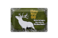 Blechschild Jäger 30x20cm über 60 bringen Sie...