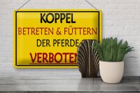 Blechschild Warnschild 30x20cm Koppel Betreten verboten