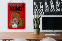 Blechschild Hinweis 20x30cm Vorsicht Hund