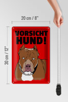 Blechschild Hinweis 20x30cm Vorsicht Hund