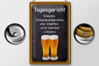 Blechschild Alkohol 20x30cm Tagesgericht...