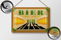 Blechschild Alkohol 30x20cm Bier Allee