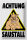 Blechschild Tiere 20x30cm Schwein Achtung Saustall