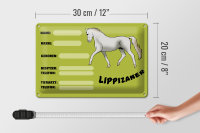Blechschild Pferd 30x20cm Lippizaner Angaben Name Besitzer