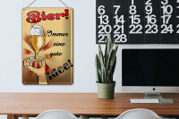 Blechschild Alkohol 20x30cm Bier immer eine gute Idee