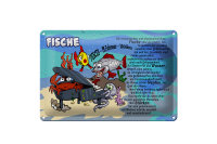 Blechschild Sternzeichen 30x20cm Fische 19 Februar 20...