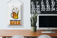Blechschild Alkohol 20x30cm This is not my beer Bier