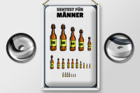 Blechschild Alkohol 20x30cm Sehtest für Männer...