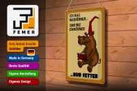 Blechschild Tiere 20x30cm mag Nashörner sind wie Einhörner