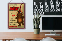 Blechschild Spruch 20x30cm Ich spüre die Macht in mir