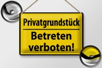 Blechschild Warnschild 30x20cm Privat Betreten verboten