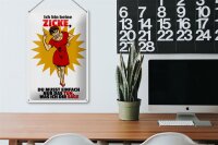 Blechschild Spruch 20x30cm bin keine Zicke tun was ich sage