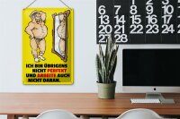 Blechschild Spruch 20x30cm Ich bin übrigens nicht perfekt