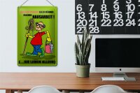 Blechschild Spruch 20x30cm 30% aller Männer machen Hausarbeit