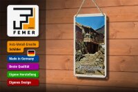 Blechschild Reise 12x18cm Gran Canaria Spanien Las Casas Veneguera