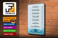 Blechschild Spruch 20x30cm Einfach ist am schwierigsten
